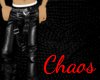!C Chaos leatherpant /bl