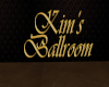 Kim's Ballroom Gold Sign