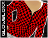 #Red Checkered Hoody#