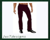 JT Burgundy Tux Pants
