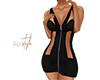 RL black zip up dress