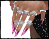 ✘ Pink Nails & Rings