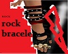 Rock bracelet leather