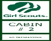 GS Cabin 2 Sign