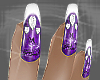 Jeweled Purple nails