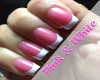 Pink & White Small Hand