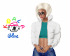 KB Puffy White Teal