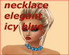 necklace elegant icy blu