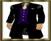 Elegant Purple-Gold Suit