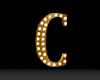 Marquee Letter C  Gold