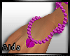 A~Purple beaded bracelet