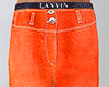 Orange Painted Pants