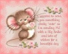 Cute Mouse with a saying