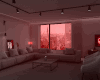 Modern Red Apartment