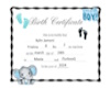 Mavia  birth certificate