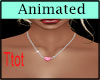 pink animated necklace