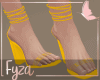 yellow high heels Amelia