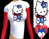 3HEART KITTY WHITE & RED