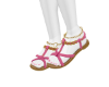 C~Pink Boho Sandals