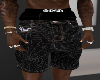 Black Web Jorts