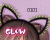 !D Spike Glow Ears Green