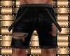 Black ripped shorts