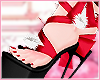 Santa heels red