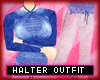 * Halter outfit - sea