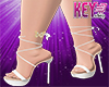 K- Style Heels White