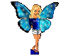 Blue Butterfly Girl