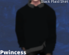Black Plaid Shirt