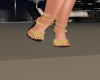 Gold Butterfly Heels