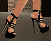 (K) black zipper heels S