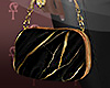 HLS|Marble Clutch-Black