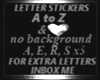 LETTER R STICKER 5OF6 Rs