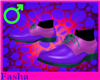 F) Purple shoe