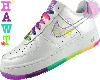 multi-colored nikes