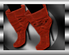 DIVA RED SUEDE BOOTS