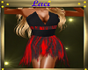 ~L~Red black party dress