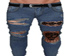 Jeans blue skull