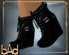 Demi Black Leather Boots