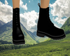black hiking boots
