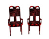 ND-Red Black Kids Chairs