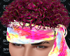 Colorful holi hair