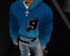 Ⓙ Blue Hoodie