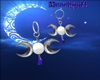 Wicca Moon Earring purpl