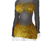 c| gold blackdress