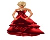 Long Red Satin gown
