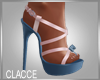 C blue n pink heels