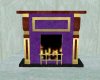 Fire place purple marble